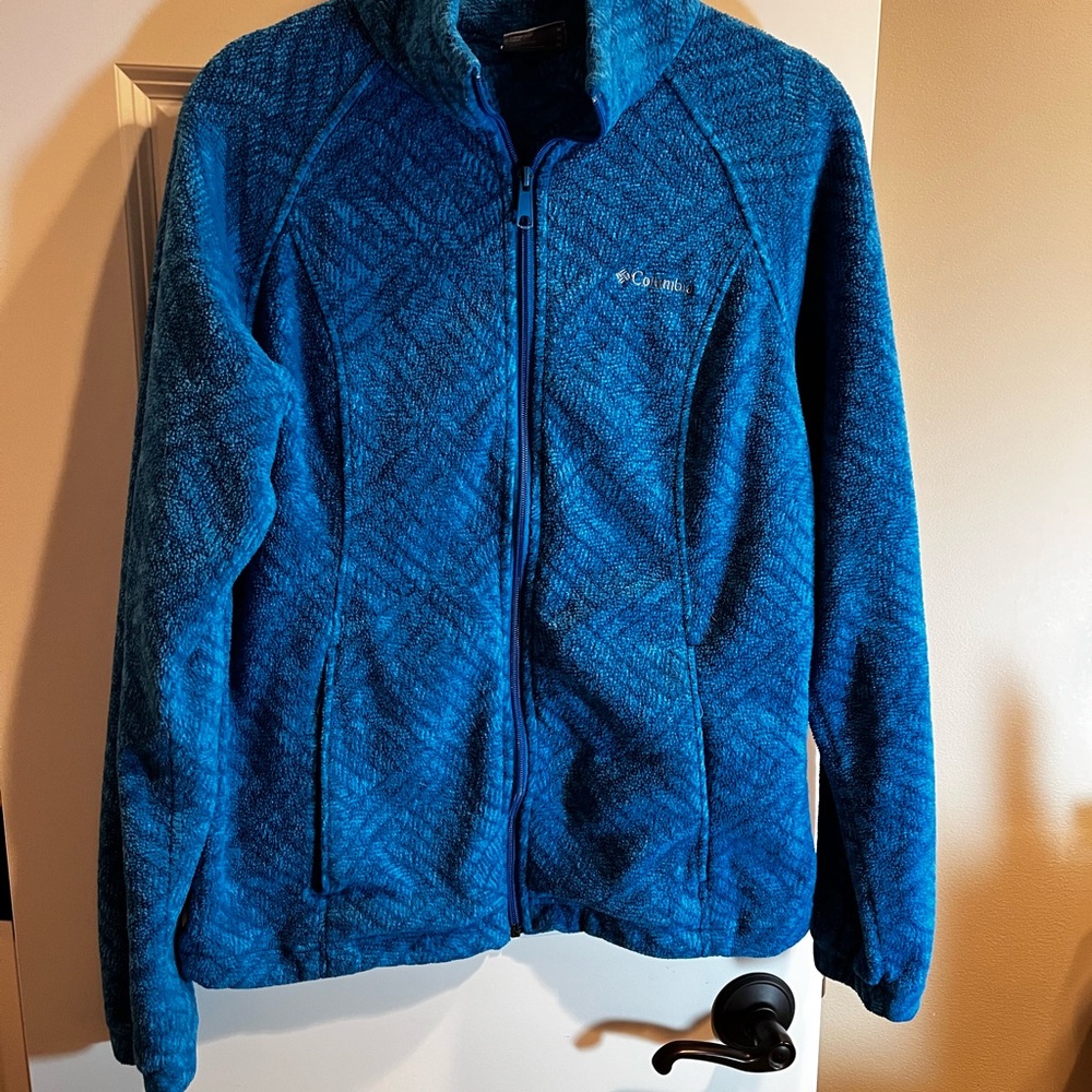 Columbia Vibrant Blue Patterned Jacket